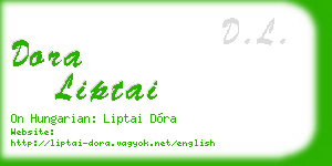 dora liptai business card